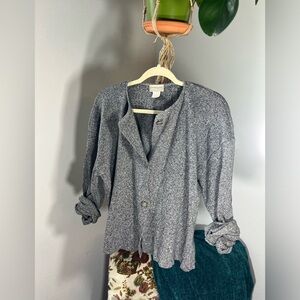 Grey Coldwater Creek Slouchy Cardigan